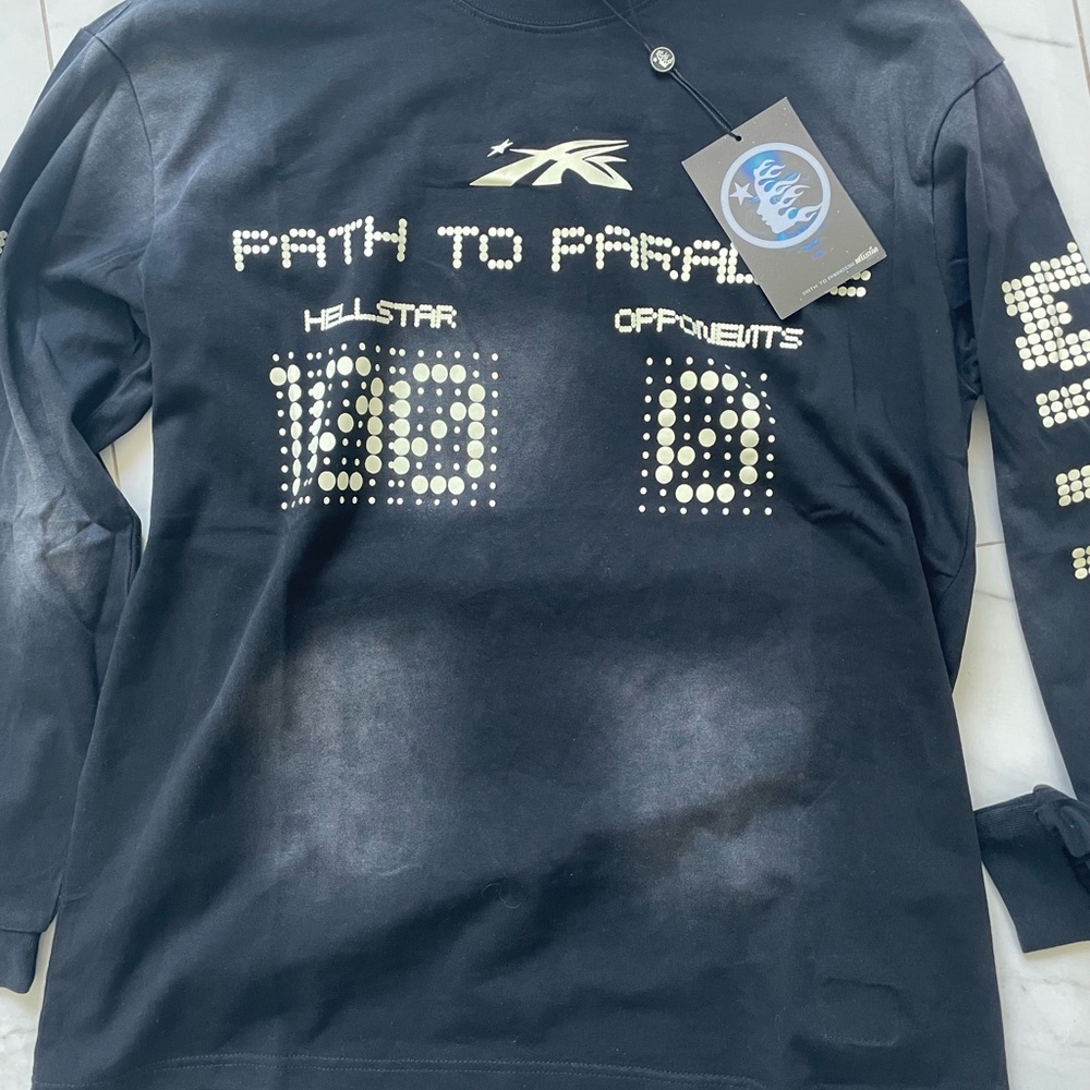 Black Hellstar Scoreboard Sweat Shirt/Long Sleeve